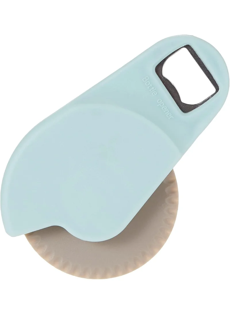 Cuisine Art Cuisine Art Pizza Cutter with Bottle Opener | 2-in-1 Multipurpose Kitchen Tool | Stainless Steel Blade | Ergonomic Blue Handle