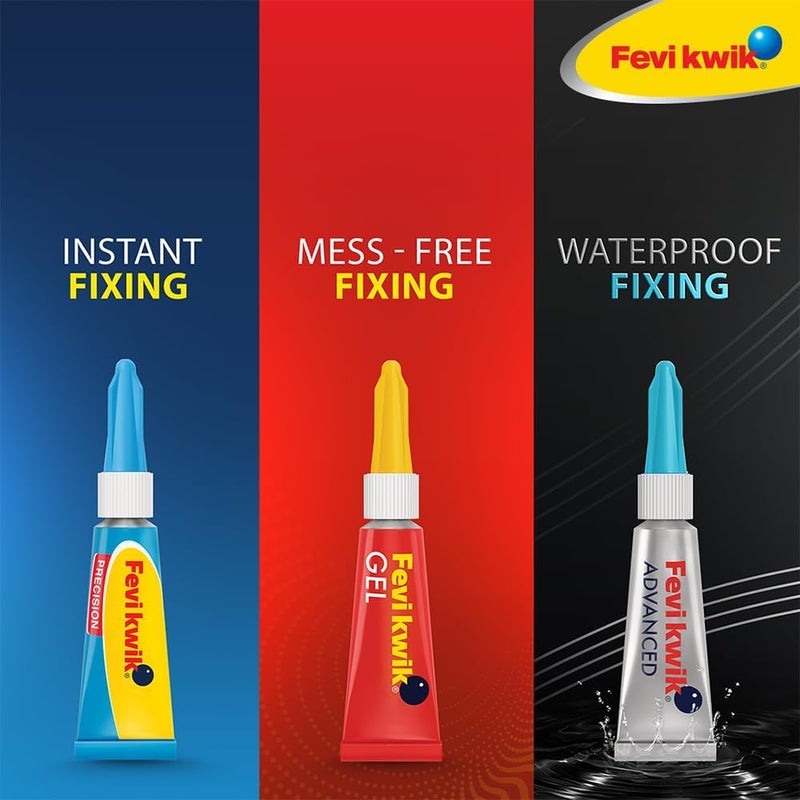 Fevikwik Advanced 3 gm Super Glue - Waterproof and Shockproof Adhesive for Long Lasting Bonds - Image 5