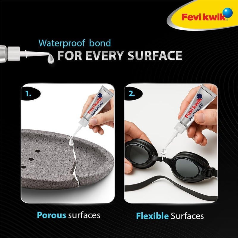 Fevikwik Advanced 3 gm Super Glue - Waterproof and Shockproof Adhesive for Long Lasting Bonds - Image 3