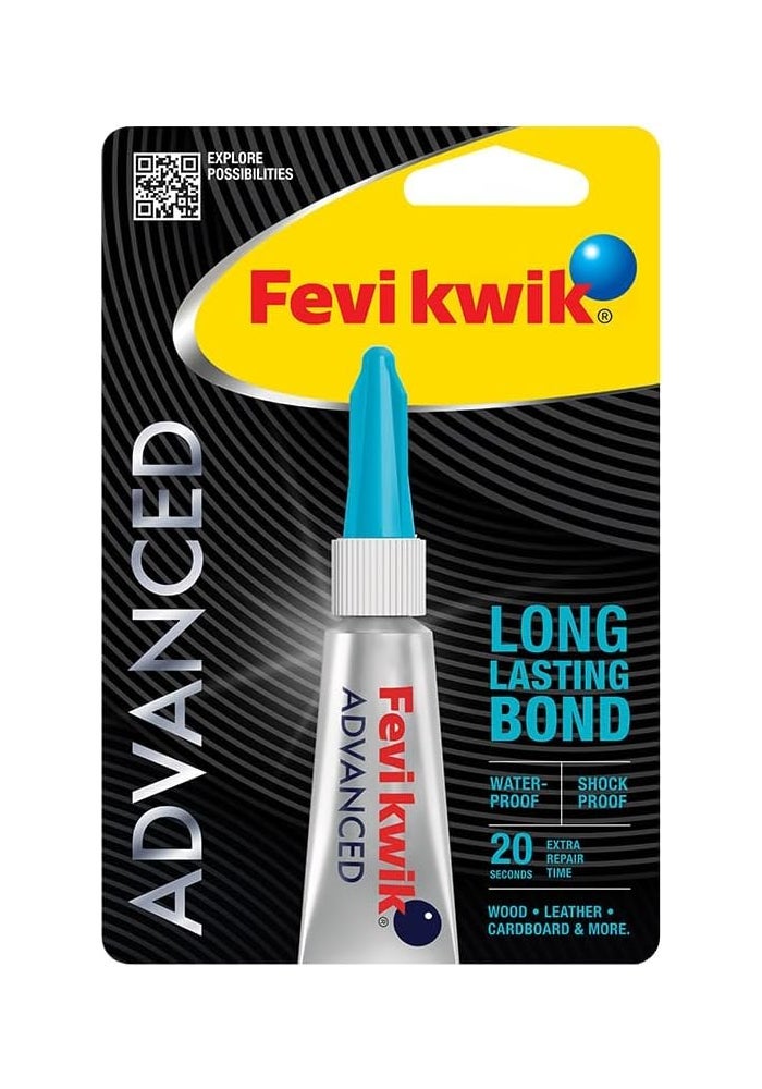 Fevikwik Advanced 3 gm Super Glue - Waterproof and Shockproof Adhesive for Long Lasting Bonds - Image 1