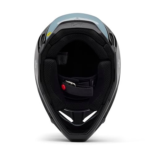 Fox Racing Youth V1 Motocross Dirt Bike Helmet, Black Taunt, Small - Image 5