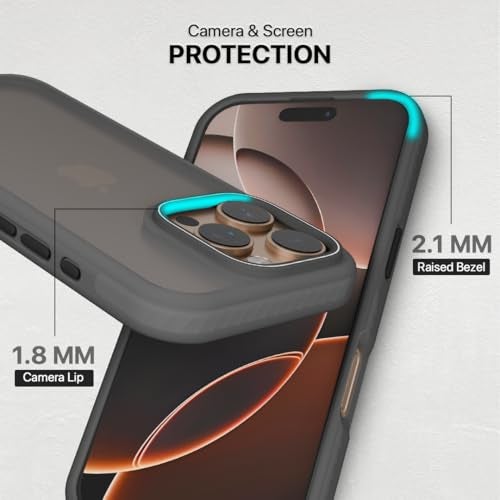 CASEGEAR Bold Pro Back Cover Case Compatible with iPhone 16 Pro Max | 14.8 Feet Drop Protection | 360° Complete Protection | Shockproof & Scratch Resistant | Black - Image 4