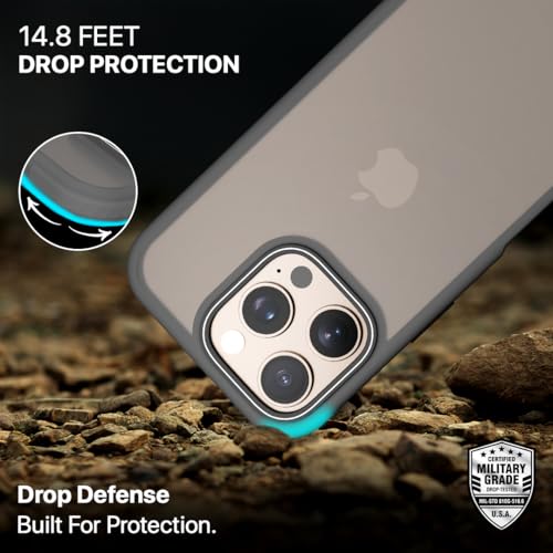 CASEGEAR Bold Pro Back Cover Case Compatible with iPhone 16 Pro Max | 14.8 Feet Drop Protection | 360° Complete Protection | Shockproof & Scratch Resistant | Black - Image 3