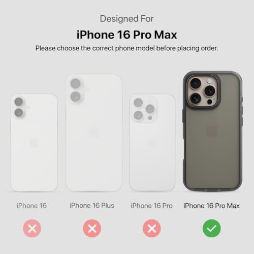 CASEGEAR Bold Pro Back Cover Case Compatible with iPhone 16 Pro Max | 14.8 Feet Drop Protection | 360° Complete Protection | Shockproof & Scratch Resistant | Black - Image 2