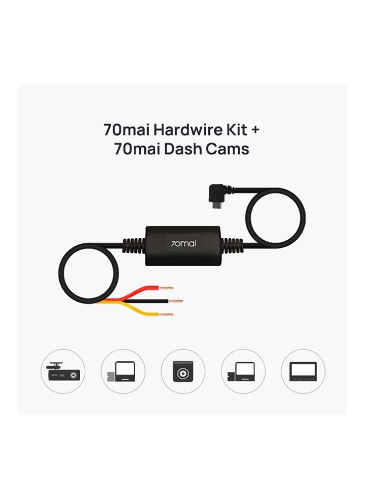 NIBEMINENT 24 Hour Parking Monitoring Hardwire Cable Kit for A500 and A800 Widescreen Dash Cam (MidDrive up02) - Image 3