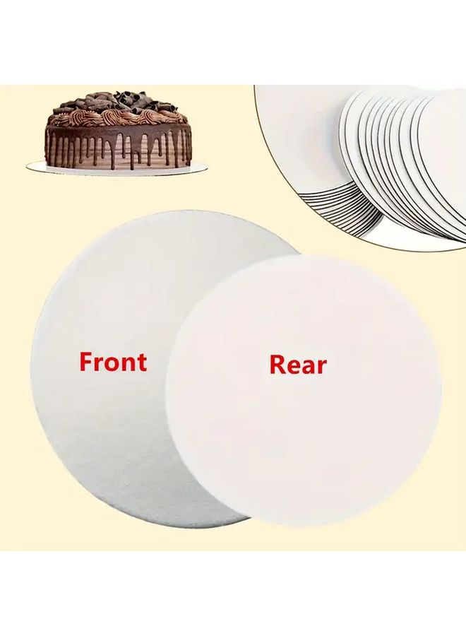 10 Inch 25cm Silvery Round Cake Boards Disposable Sturdy Food Grade For Wedding Birthday Holiday Dessert Display And Professional Decorating - Image 4
