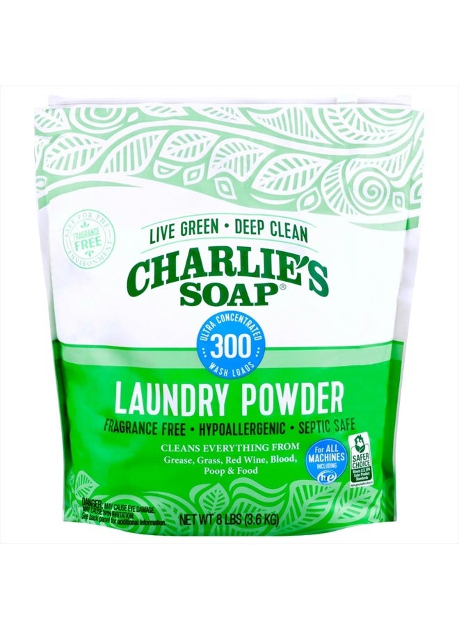 Charlie's Soap - Laundry Powder (300 Loads, 1 Pack) Hypoallergenic Deep Cleaning Washing Powder Detergent – Eco-Friendly, Safe, and Effective - Image 1