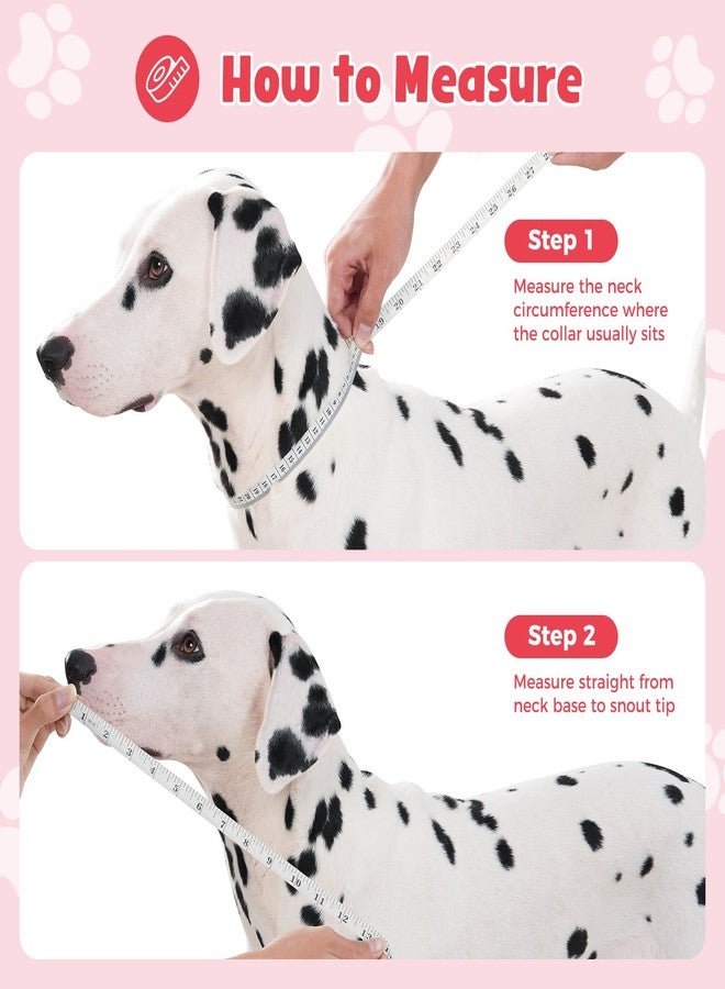 Avont Dog Cone Alternative, Adjustable Soft Comfy Foldable E Cones for Medium Large Dogs After Surgery, Escape-Proof Elizabethan Collar for Surgical Wound Recovery Stop Licking -Strawberry(M) - Image 4