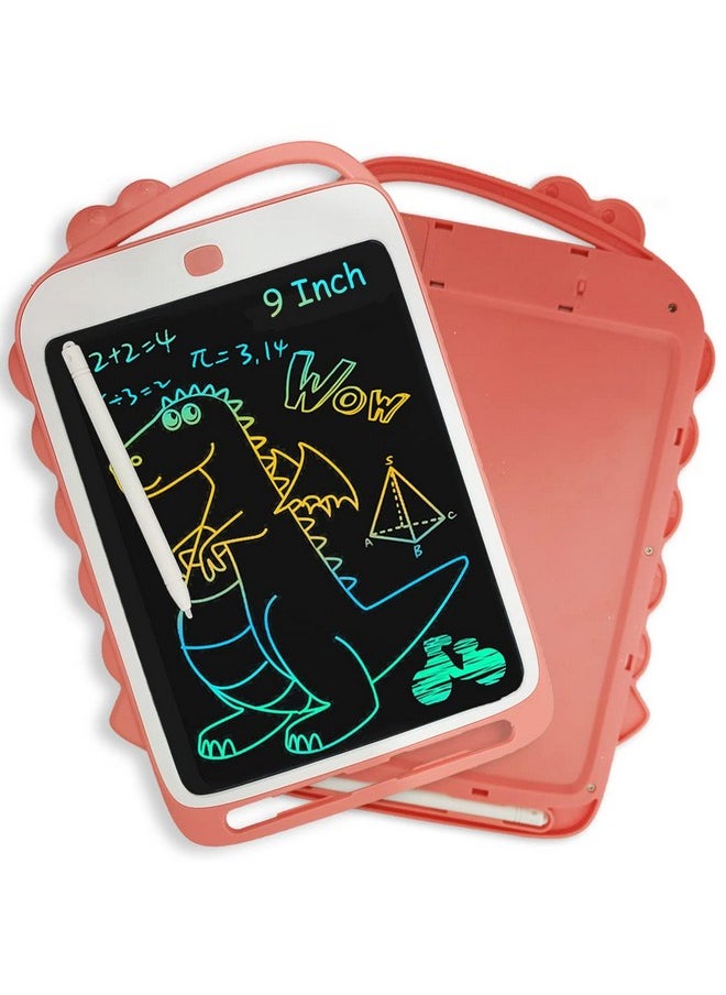 ويمبلي لوحة ويمبلي LCD للكتابة | للكتابة والرسم، قابلة لإعادة الاستخدام، محمولة بأحرف ملونة | جهاز لوحي رسومي ٩ بوصات (تصميم ديناصور متنوع)  - Image 1