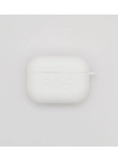 Generic Ecosystem Silicone Case Cover Compatible with Apple Air-pods pro  Earphones Skin Cover, Protective Carrying Case with Keychain Hook, Charging Port Accessible (White)  - Image 1