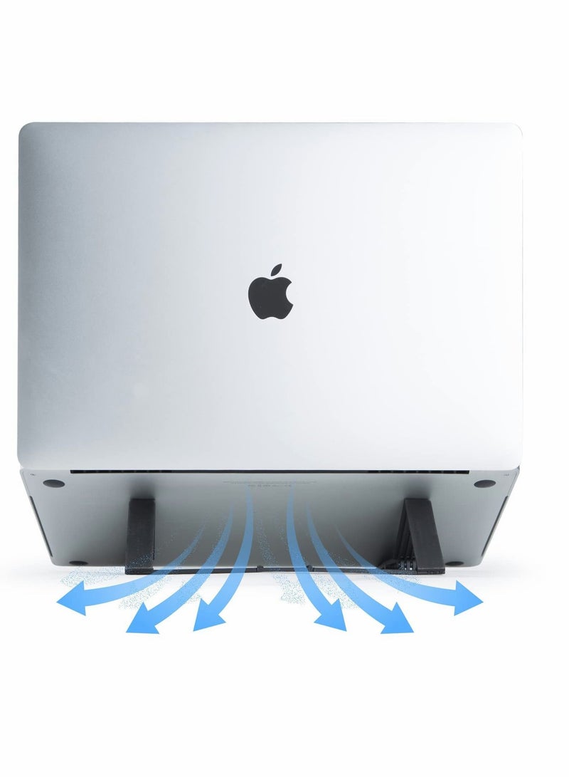 Y&D Laptop Stand Mobile Phone Stand, Foldable Universal Mini Computer Cooling Heightening 3 in 1 Multi-Angle Adjustable Fits Laptops, Tablets, Phones - Image 2