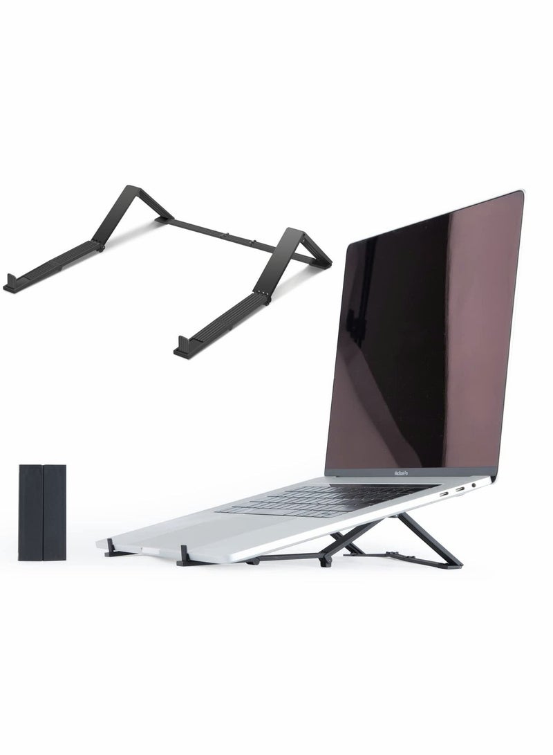 Y&D Laptop Stand Mobile Phone Stand, Foldable Universal Mini Computer Cooling Heightening 3 in 1 Multi-Angle Adjustable Fits Laptops, Tablets, Phones - Image 1