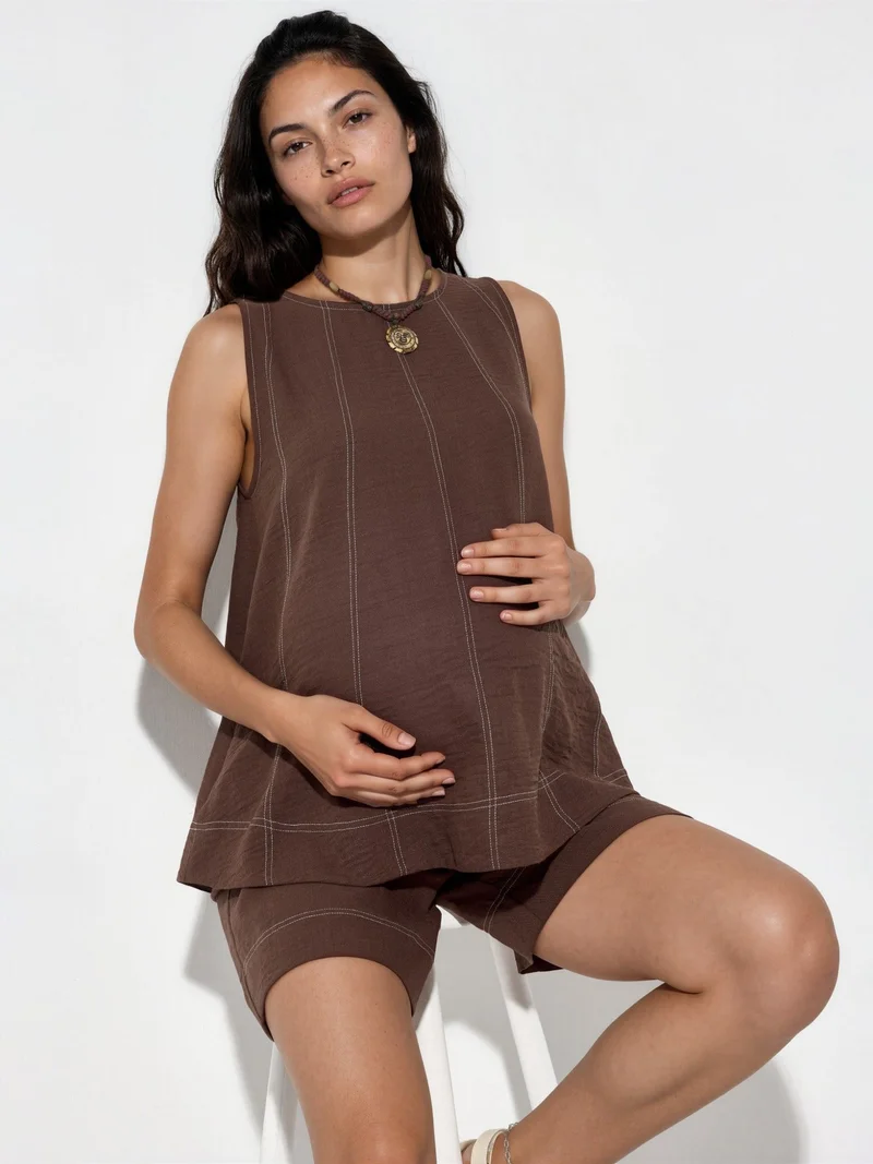 هيكاب Stitch Detail Relax Fit Co-ord Set