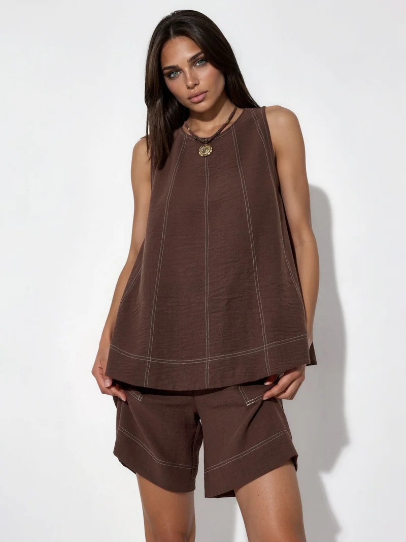 هيكاب Stitch Detail Relax Fit Co-ord Set