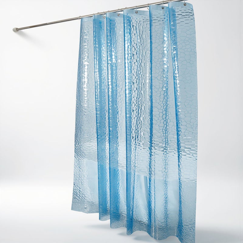ستارة دش حل المشكلات 80x180cm تمنع التسرب والعفن والتجعيد وتناثر الماء PEVA - Image 5