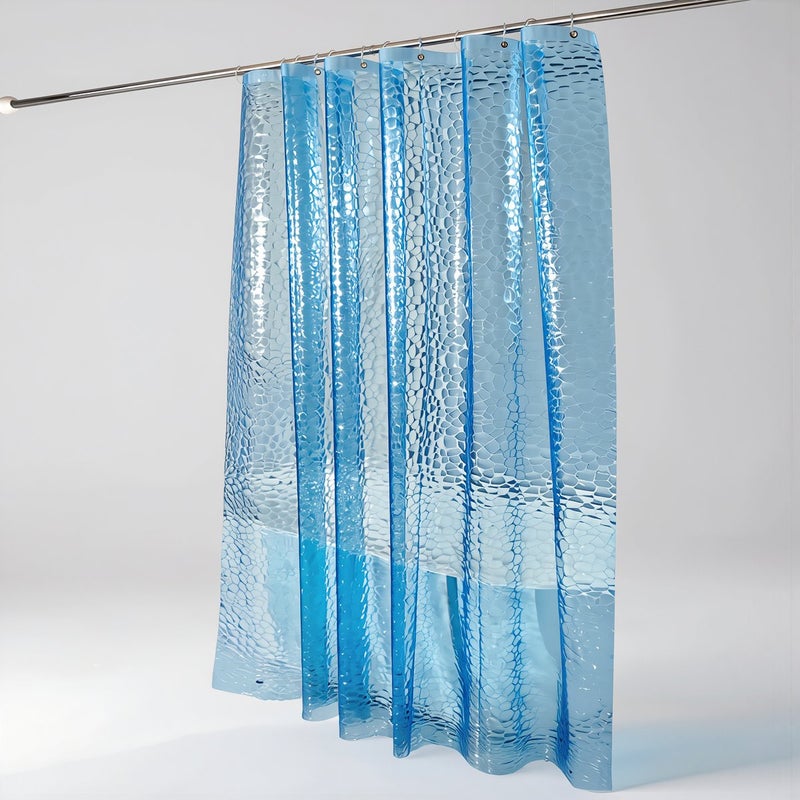 ستارة دش حل المشكلات 80x180cm تمنع التسرب والعفن والتجعيد وتناثر الماء PEVA - Image 1