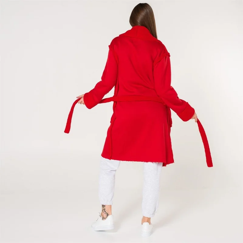 Miespiga Sherpa Faux Wool Teddy Plush Women's Dressing Gown