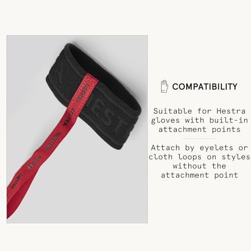 Hestra Women's Elastic Wrist Handcuff Leashes for Skiing & Snowboarding, Adjustable Glove Strap Accessories, Fits Sizes 5-9 (90/35 mm) - Image 3