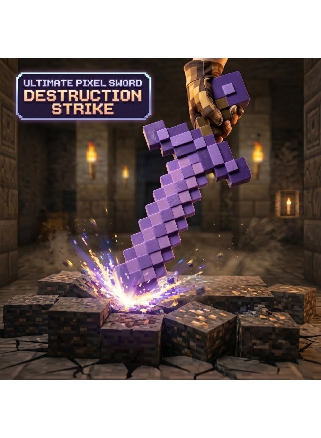 فورتي Furtey كبير السيف الأرجواني 24 بوصة ماين كرافت لعبة ساحر وليس ساحر - Image 2