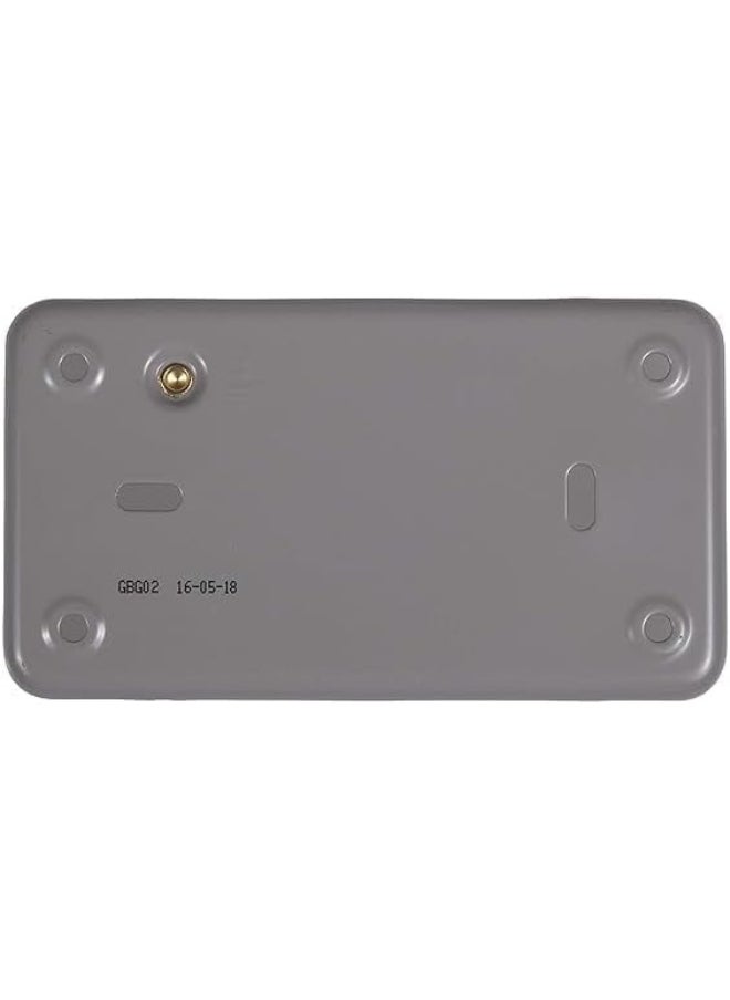 melfi Melfi Metal Clade Electrical Wall Switch: Epoxy Gray Powder Coated For Enhanced Durability (Metal Clade Blank Box With Cover 6X3)  - Image 3