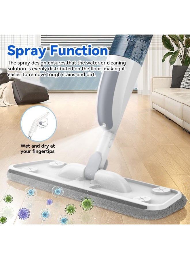 ECVV 360° Spray Mop for Floor Cleaning Wet Dry Microfiber Mop with 500 ml Refillable Bottle for Kitchen Wood Floor Hardwood Laminate Ceramic Tiles Floor Dust Cleaning - Image 4