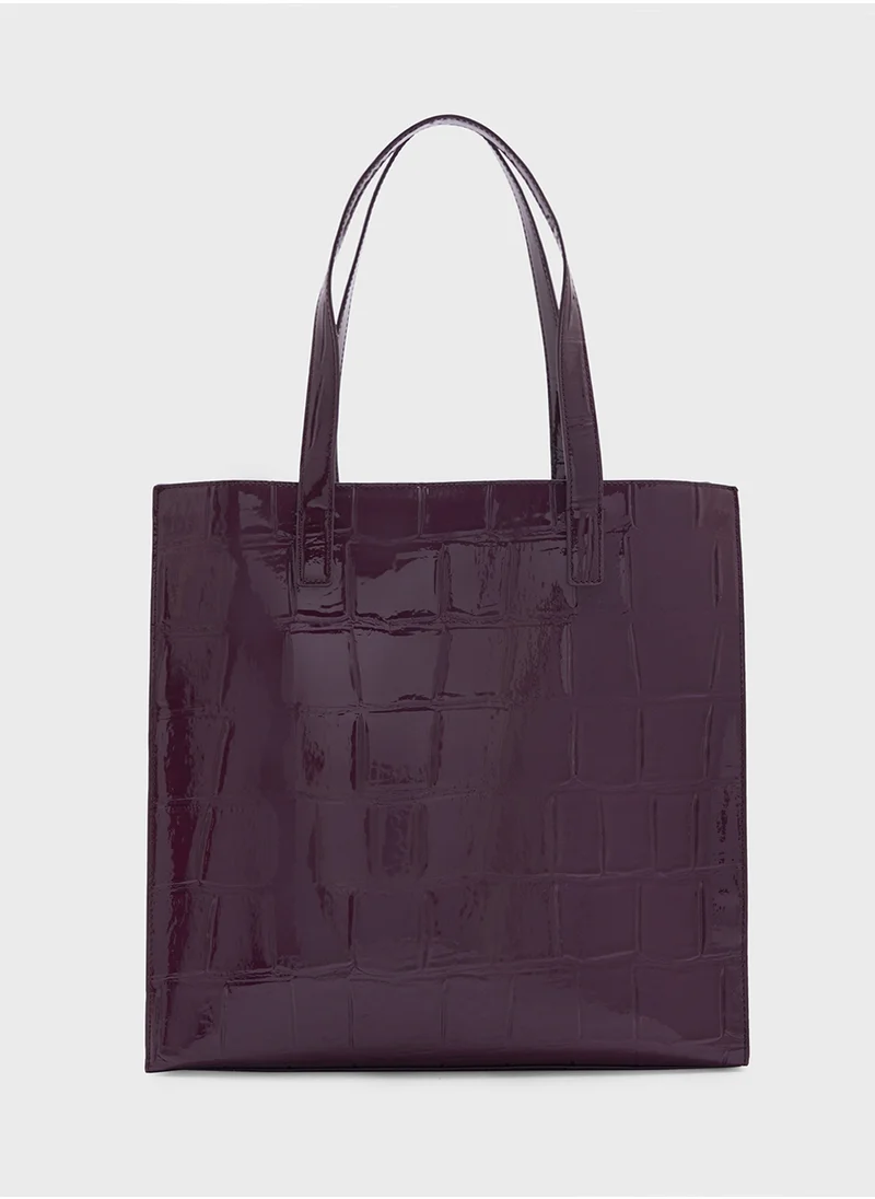 تيد بيكر Croccon Imitation Top Handle Shopper