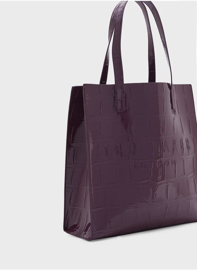تيد بيكر Croccon Imitation Top Handle Shopper