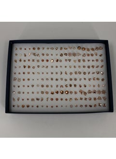 Bulk Mini Geometric Stud Earrings 100 Pairs8022 Mini Gold Random Mix 100 Pair/Box 8022 Mini Gold Random Mix 100 Pair/Box