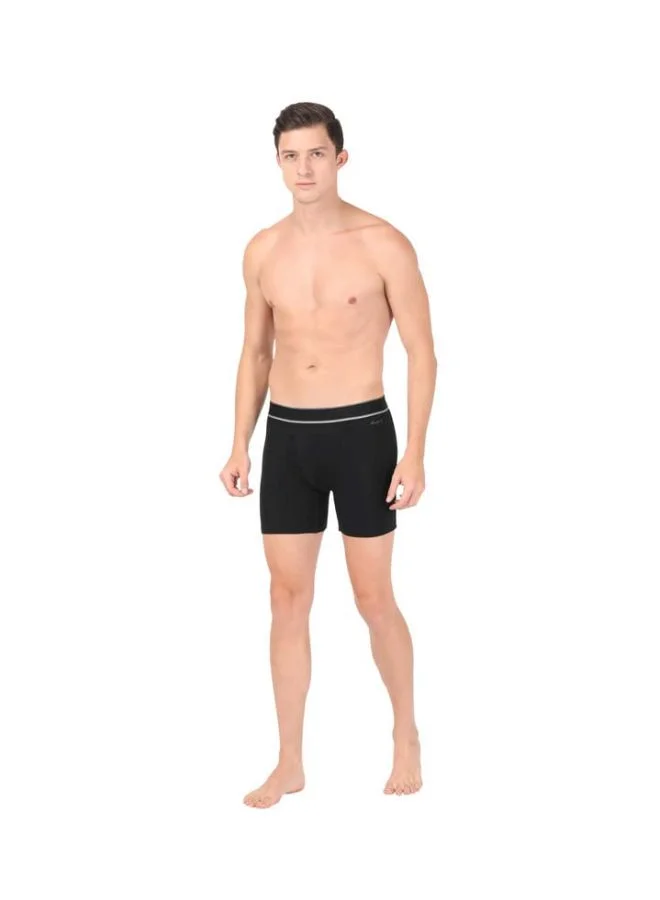 Jockey black HG17 Men Tencel Micro Modal Elastane Stretch Solid Boxer Brief with Natural Stay Fresh Properties for Men | Best Price UAE