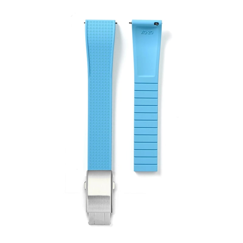 Bluejw Cut to Size CTS Tropical FKM Rubber Watch Bands for Rolex – Quick Release Replacement Divers Watch Straps for Men, Easy to Replace the Watch Strap - Image 1