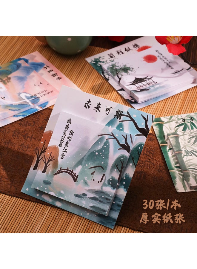 HELPS ملاحظات لاصقة ملهمة عتيقة إبداعية للطلاب برسالة ذات قيمة لونية عالية يمكن أن تلتصق كهدية صغيرة لعدد مرات N - Image 3