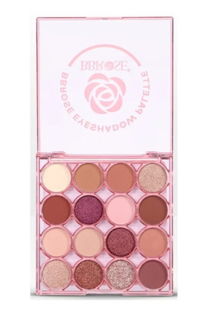 Eyeshadow Palette with 16 Colors - Warm & Glitter Shades for Stunning Looks