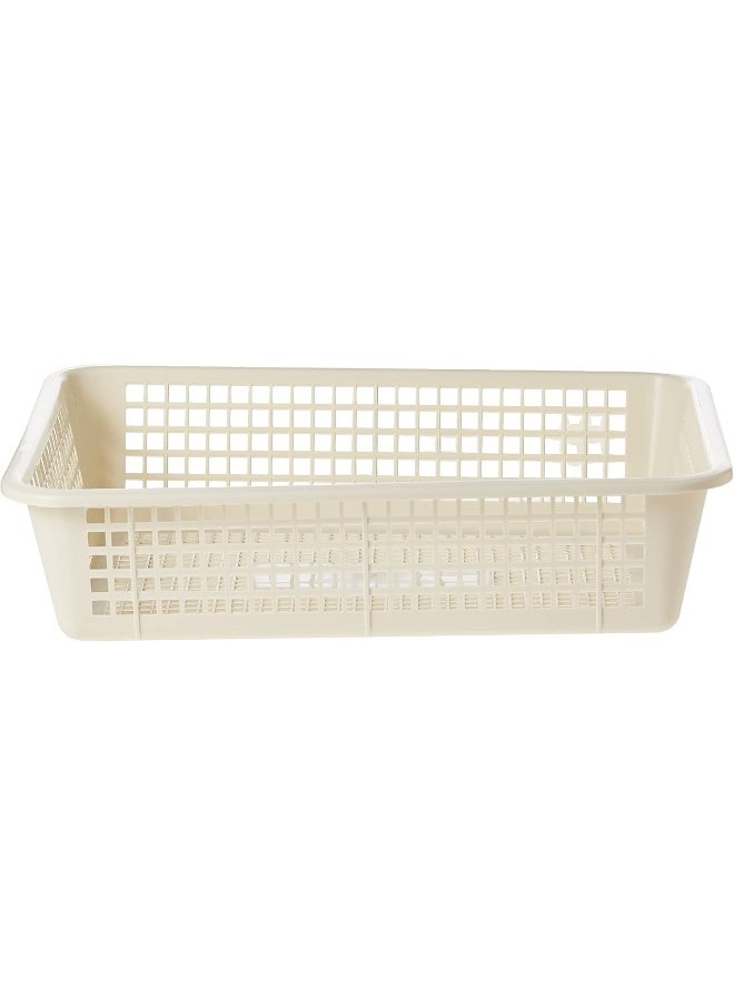 Cosmoplast Cosmoplast Small Fruit Tray Storage Basket, Off White  - Image 4