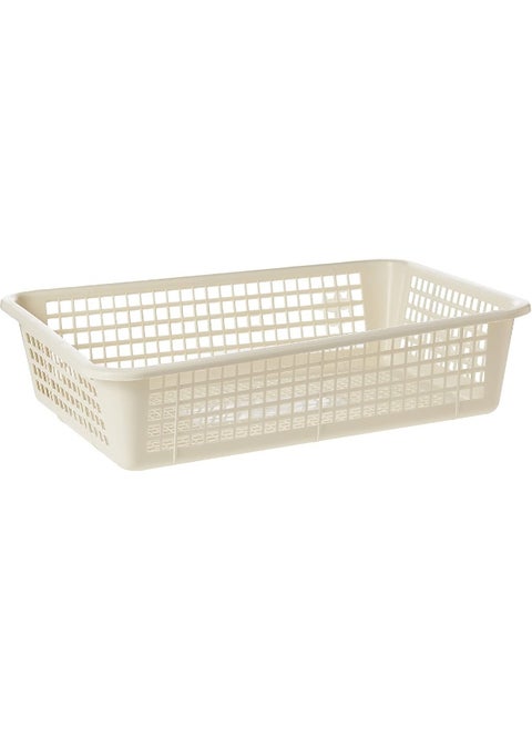 Cosmoplast Small Fruit Tray Storage Basket, Off White