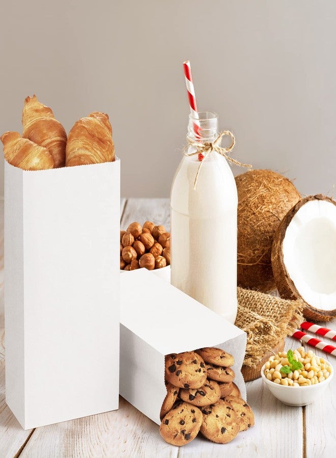 BagDream 500 Pack Paper Lunch Bags 6 Lb White Kraft Bag Small Paper Bags Grocery Sacks for Snacks, Crafts, Lunch 6 lb Capacity - Image 3