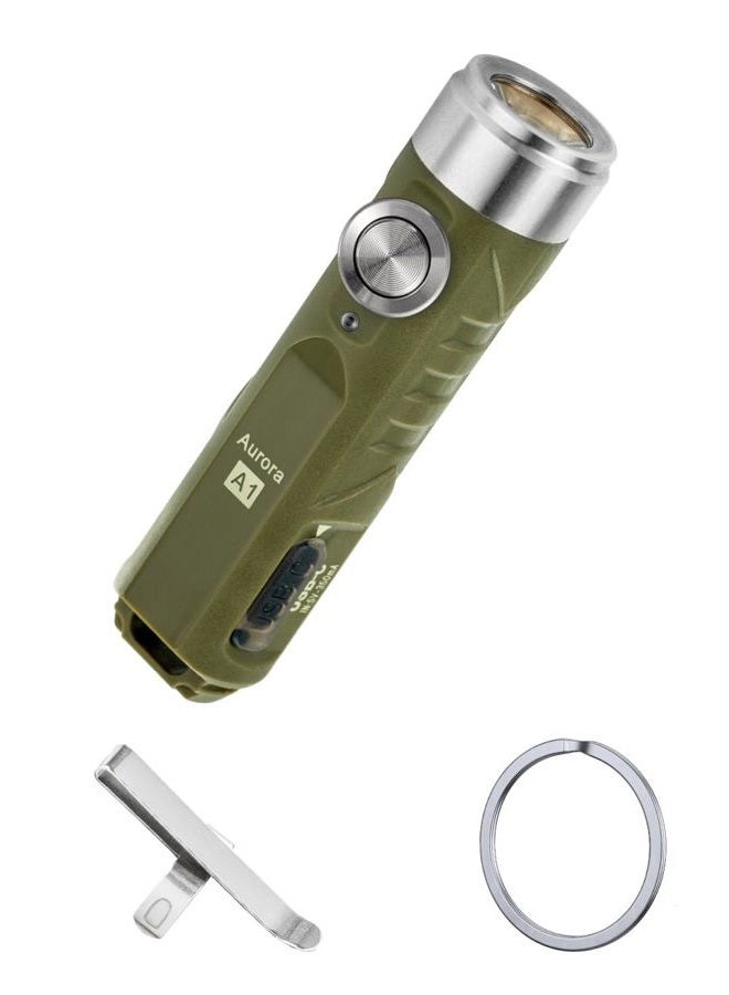 RovyVon Aurora A1 G4 Mini Keychain Flashlight, 650 Lumens Super Bright EDC Light, USB C Rechargeable Pocket Flashlight with Lock Mode & Momentary On, Emergency Gear for Camping, Night Dog Walking - Image 1
