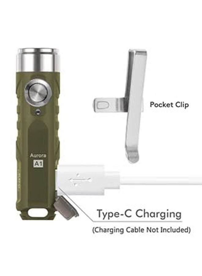 RovyVon Aurora A1 G4 Mini Keychain Flashlight, 650 Lumens Super Bright EDC Light, USB C Rechargeable Pocket Flashlight with Lock Mode & Momentary On, Emergency Gear for Camping, Night Dog Walking - Image 4