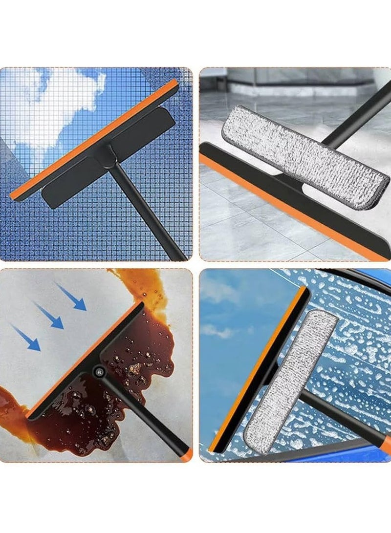 منطقة زجاجية مرنة تدور 360 درجة ويمكن إغلاقها بسهولة، ومجهزة بإسفنجة قابلة للتغيير في الخلف، ويمكن التحكم بها - مصنوعة من البلاستيك المقوى النقي. قطعة واحدة فقط، لون عشوائي. - Image 2