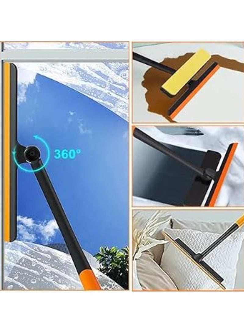 منطقة زجاجية مرنة تدور 360 درجة ويمكن إغلاقها بسهولة، ومجهزة بإسفنجة قابلة للتغيير في الخلف، ويمكن التحكم بها - مصنوعة من البلاستيك المقوى النقي. قطعة واحدة فقط، لون عشوائي. - Image 4