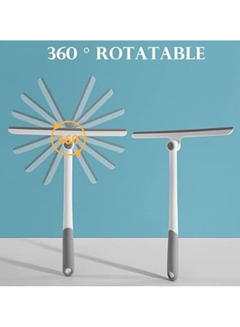 منطقة زجاجية مرنة تدور 360 درجة ويمكن إغلاقها بسهولة، ومجهزة بإسفنجة قابلة للتغيير في الخلف، ويمكن التحكم بها - مصنوعة من البلاستيك المقوى النقي. قطعة واحدة فقط، لون عشوائي. - Image 5