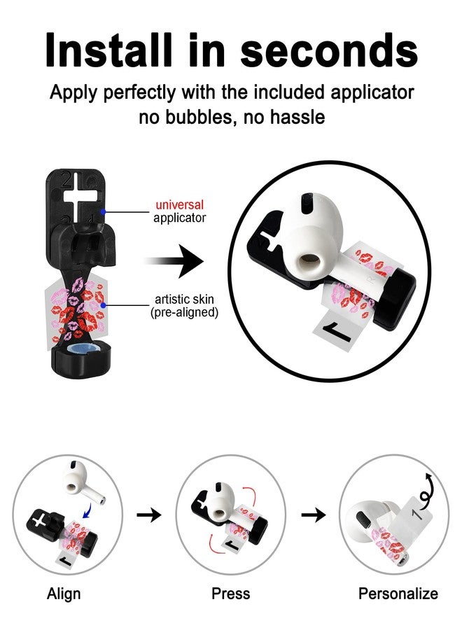 RockMax for AirPod Skins, Glow in The Dark Crown Stickers for Ear Buds, DIY Tattoos for AirPods Pro 2nd Generation, Easy to Identify, Compatible with AirPods Pro 1/2/3 & AirPod 1/2/3/4(Universal Fit) - Image 5