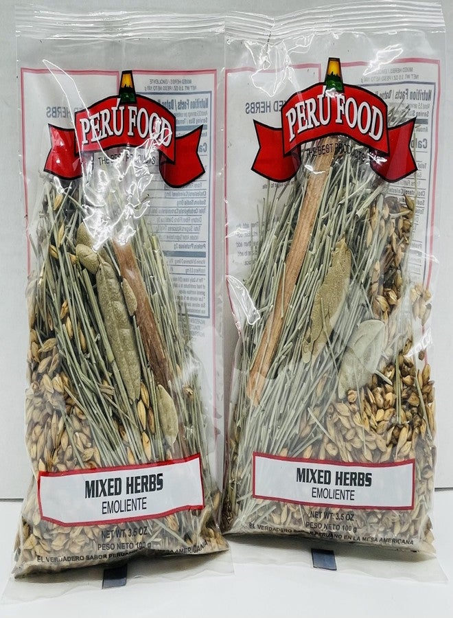 Peru Food - Emoliente Peruano Mixed 100% Natural Herbs - 3.5 Oz (Pack of 2) - Used as a Traditional Drink - Image 2