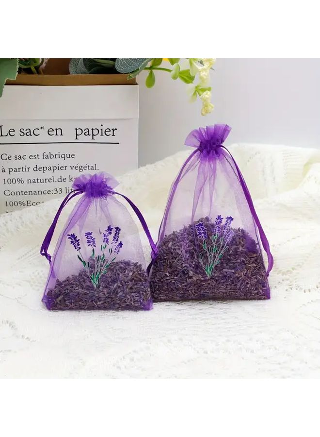 30 Lavender Packaging Bags 5.91 x 7.87 Inch Deep Purple Breathable Fabric Storage Odorless Dried Flowers for DIY Aromatherapy Essential Oils Spa Supplies Home Travel Gift - Image 4