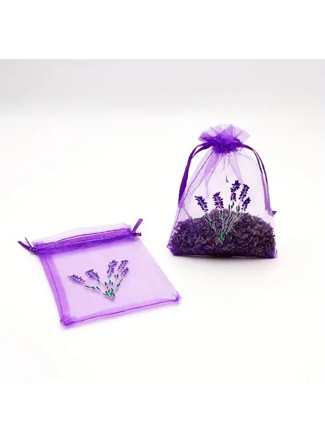 30 Lavender Packaging Bags 5.91 x 7.87 Inch Deep Purple Breathable Fabric Storage Odorless Dried Flowers for DIY Aromatherapy Essential Oils Spa Supplies Home Travel Gift - Image 5