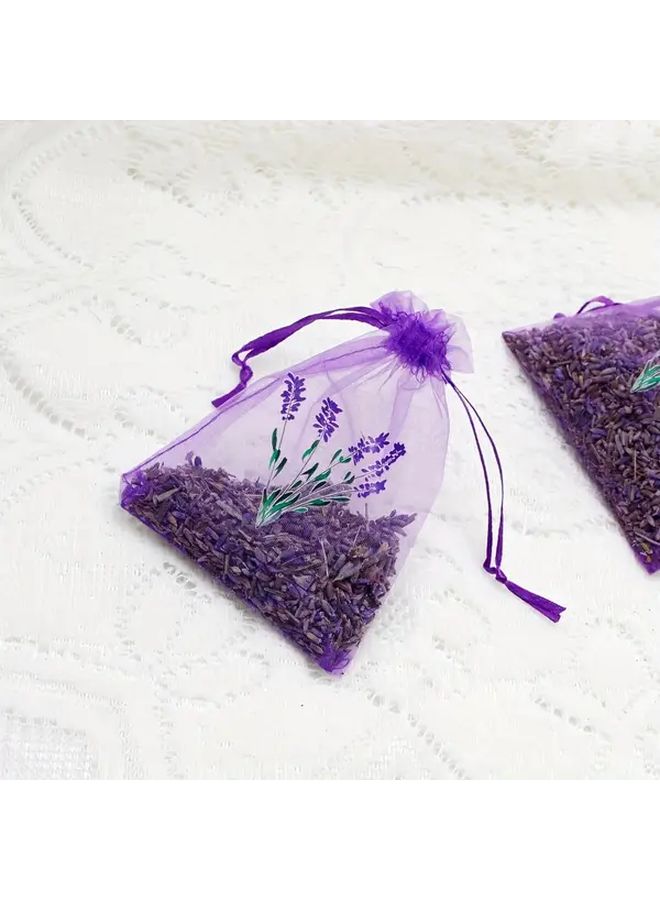 30 Lavender Packaging Bags 5.91 x 7.87 Inch Deep Purple Breathable Fabric Storage Odorless Dried Flowers for DIY Aromatherapy Essential Oils Spa Supplies Home Travel Gift - Image 1