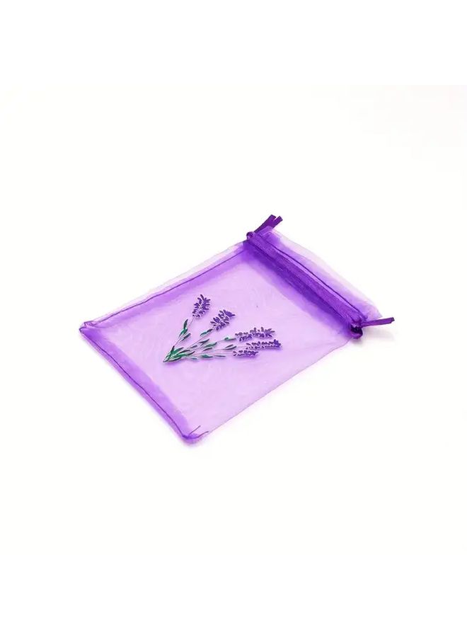 30 Lavender Packaging Bags 5.91 x 7.87 Inch Deep Purple Breathable Fabric Storage Odorless Dried Flowers for DIY Aromatherapy Essential Oils Spa Supplies Home Travel Gift - Image 3