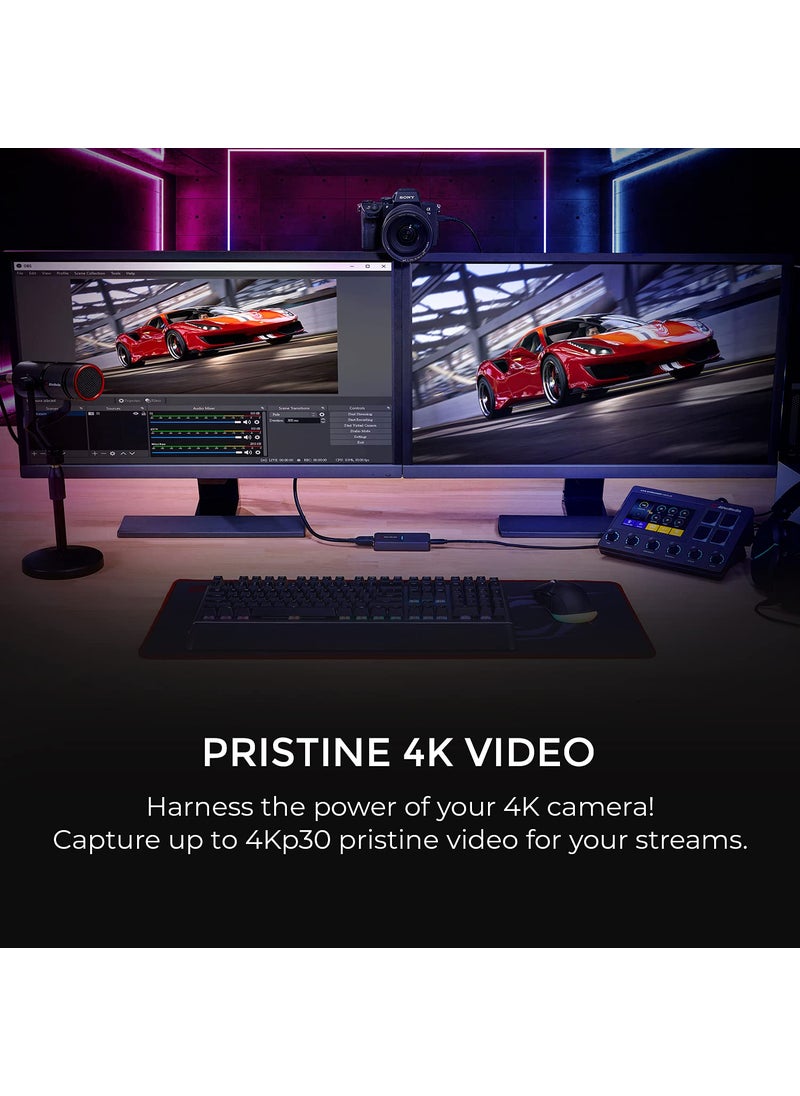 AVerMedia AVerMedia BU113 Live Streamer Cap 4K HDMI DSLR Video Capture Card for Content Creation - Capture and Stream in 2160p30, Record in 1080p60 HDR, USB Type-C, TAA/NDAA Compliant  - Image 5