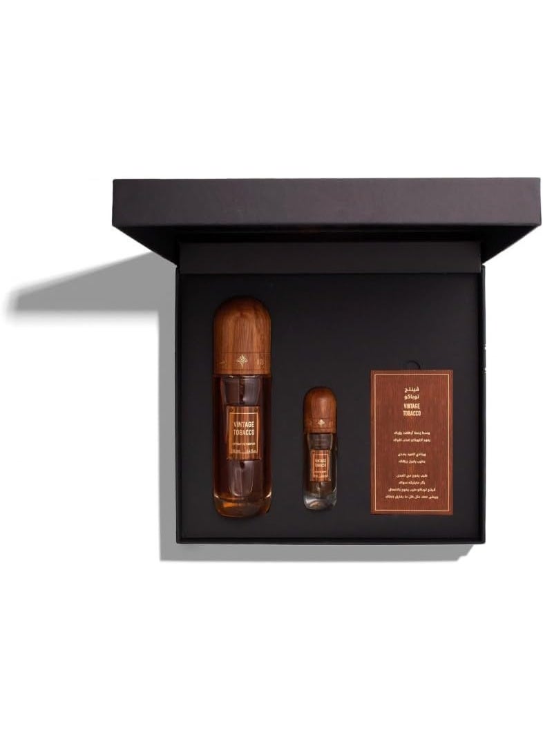 IBRAHIM ALQURASHI IBRAHIM AL.QURASHI Vintage Tobacco 100ml Extrait De Parfume - Perfume For Men - Women Perfume - Long LAsting Refreshing Fragrance - Image 1