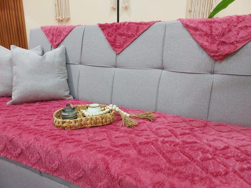 Generic Corner Sofa with 3 Cashmere, 2 Metres Long, 95 Centimetres Wide, Large L-Shaped Sectional Couch, set of 4 (kashmir) .flo - Image 1