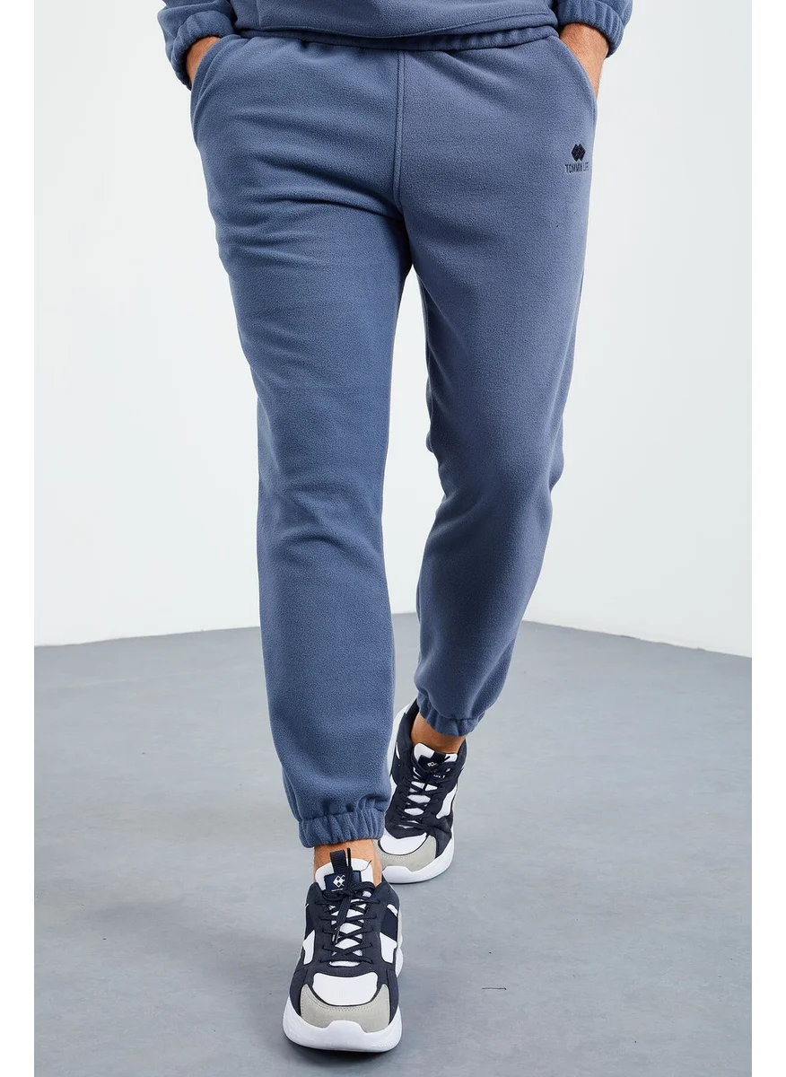 Tommy Life Petrol Men's Half Zipper Stand Collar Elastic Leg Fleece Tracksuit - 85159